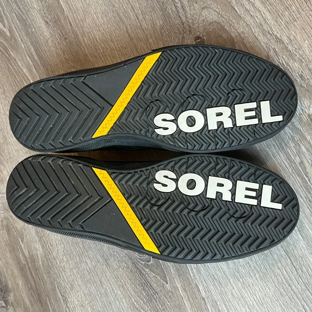 Sorel Grit Waterproof Chukka Sneakers Black Leather Mens 11 UK 10 EU‎ 44
